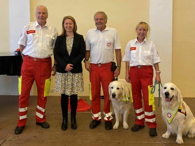 Der Samariterbund Favoriten sorgte mit seinen Rettungshunden für das Highlight des Nachmittages. | Foto: BV 5