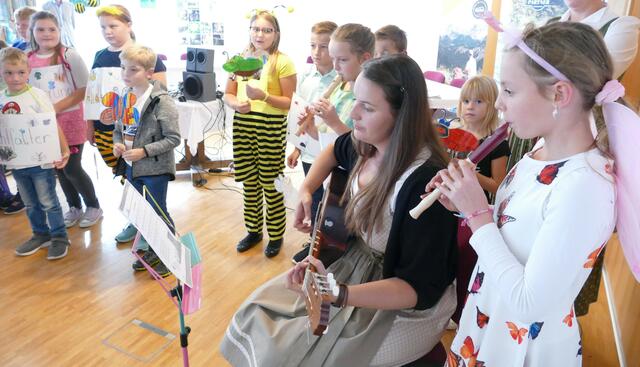 Die Kinder der VS Gams und Wildalpen waren für die musikalische Umrahmung verantwortlich. | Foto: NUP Eisenwurzen