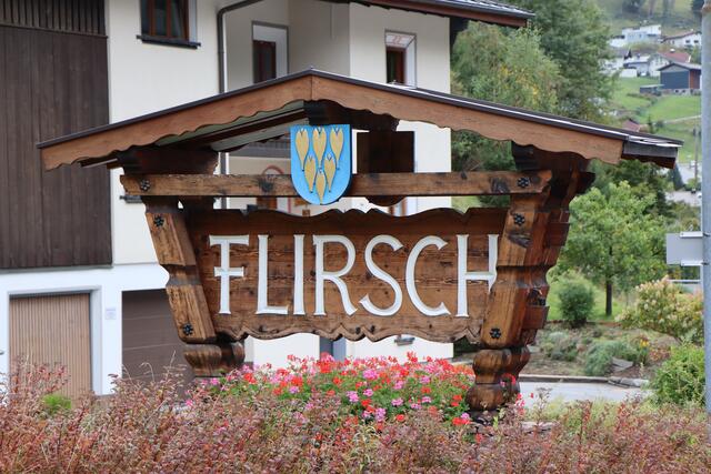 Das Gemeindewappen von Flirsch.