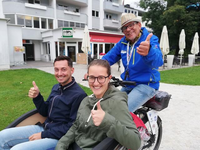 Rikscha-Fahrten wurden in Kufstein geboten.