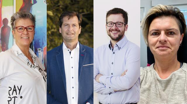 Von links: Susanne Stempfer, Klaus Penz, Peter Storfer, Michaela Taferner