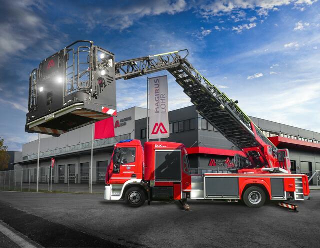 Großauftrag für Magirus-Drehleitern wie hier am neuen Standort in Premstätten.
 | Foto: Magirus Lohr