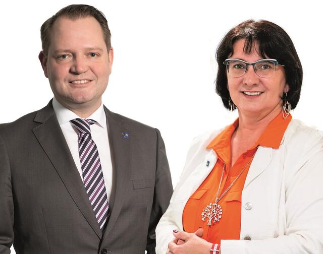 LAbg. Mag. Christian Samwald und BRin Andrea Kahofer.