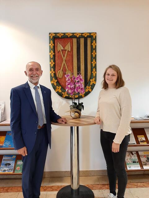 Bgm. Josef Schaden und Sophie Kainz