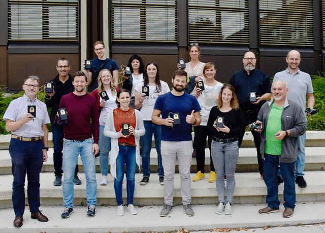 Die HTL Weiz präsentierte "Air Smiley" – ein Messgerät zur Raumluftqualitätsüberwachung.