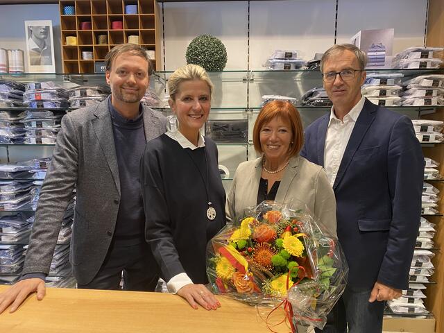 Karl Schwarz, Gabriele Glatter, Elfriede Roth-Glatter und Wolfgang Glatter führen das Lebenswerk von Karl Glatter erfolgreich weiter.