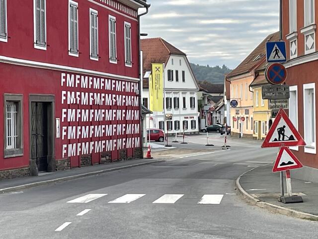 Auch der Vorplatz des Steirischen Feuerwehrmuseums wird mitsaniert. 