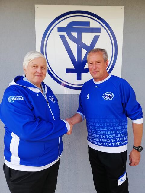 Heinz Thonhofer, hier mit Günther Holzapfel, und der SV Tobelbad, das passt zusammen.
