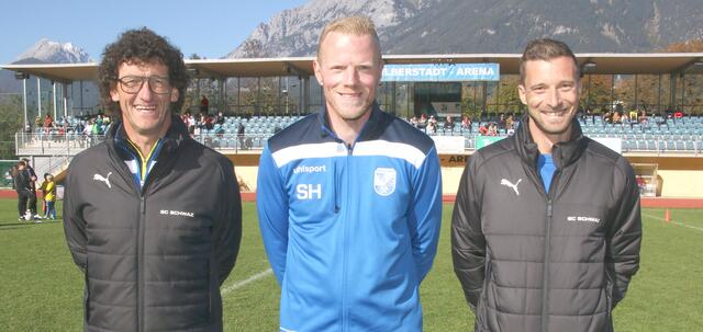 Sie sorgten für ein reibungsloses und Top organisiertes U8-Funino-Event in der Silberstadt Arena: NL Manfred Rainer, U8-Trainer Stefan Hufnagl und NL Christoph Margreiter. | Foto: Fotos: Walpoth