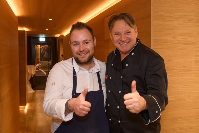 Spitzenkoch und Patron Heinz Hanner (rechts) mit seinem Küchenchef im neuen "LeBüsch". | Foto: LeBüsch