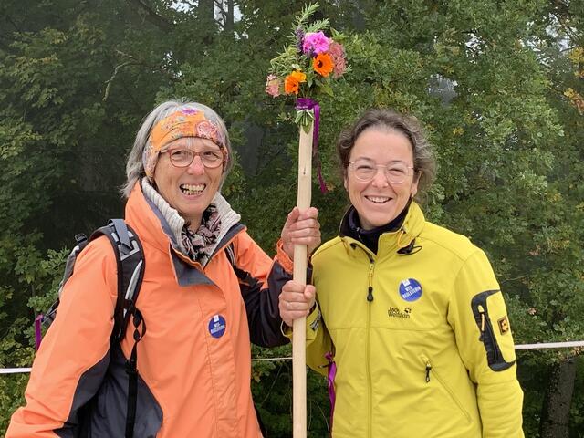 Die beiden Wegbegleiterinnen Maria Mayer (li) und Sabina Haslinger (re). | Foto: Julia Postl