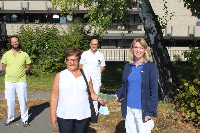 Palliativarzt Dr. Norbert Wißgott, Herta Eder, Palliativkoordinatorin DGKP Elisabeth Steffel und Qualitäts- und Beschwerdemanager Michael Röck.
