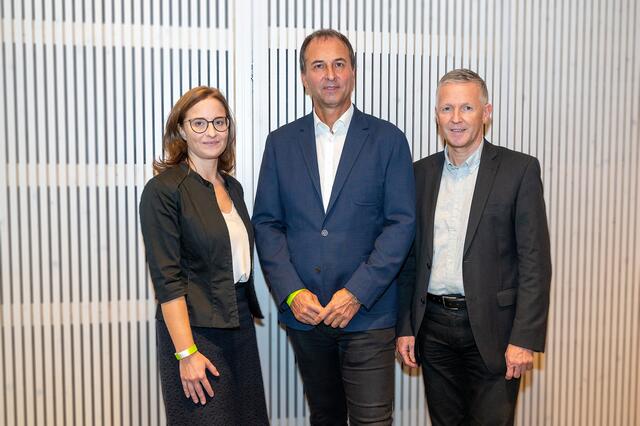 Das Führungsteam der Erlebnisregion Erzberg Leoben: Vors.-Stv. Astrid Baumann, Vorsitzener Rudolf Tischhart, Finanzreferent Johann Roth