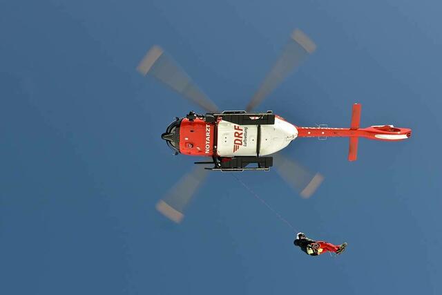 Der Rettungshubschrauber stand im Einsatz.