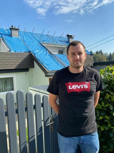 Florian Steidl ist ein Hagelopfer aus Gramastetten