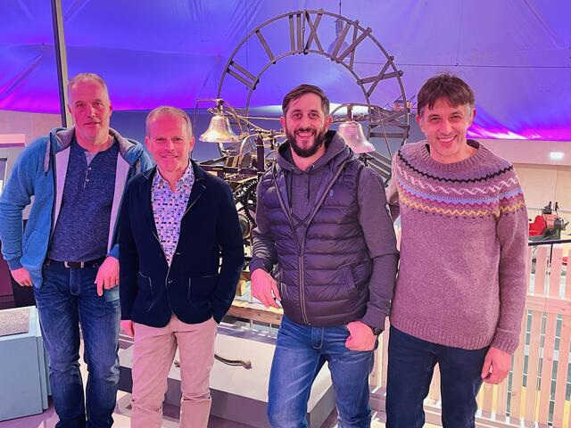 Handwerklich beteiligt: Sepp Danzl, Richard Foidl, Thomas und Martin Zelger. | Foto: Kogler