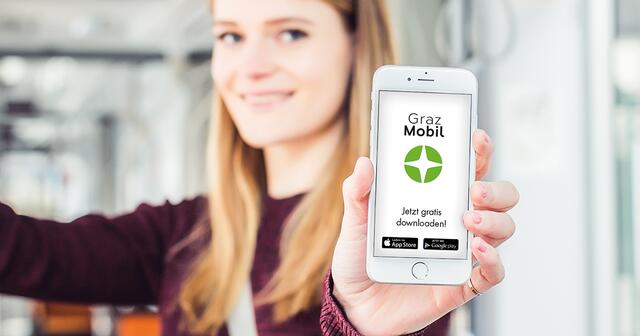 Beliebt für Bus- und Bim-Nutzer: Die Grazer kaufen sich Tageskarten und Co. immer öfter über die App der Holding. | Foto: Lupi Spuma