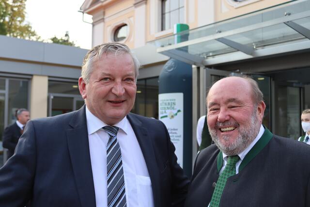 Franz Labugger (l.) und Paul Kiendler in großer Vorfreude.