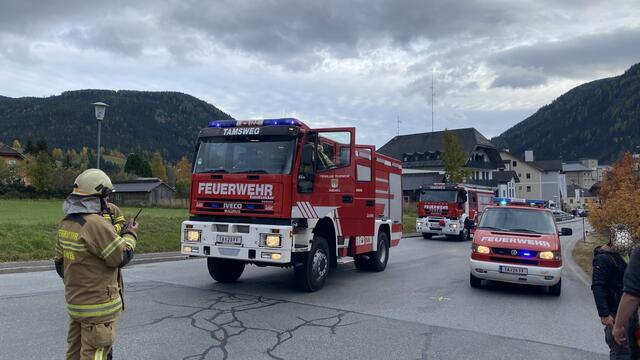 Einsatz in die Prebersee-Landesstraße in Tamsweg.