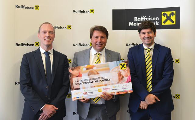 Matthias Reith, Raiffeisen Research; Rudolf Könighofer, Raiffeisenlandesbank Burgenland; Valentin Hofstätter, Raiffeisen Capital Management