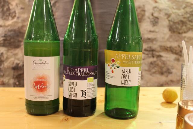 Die Säfte die von den Schüler probiert wurden | Foto: Jennifer Flechl