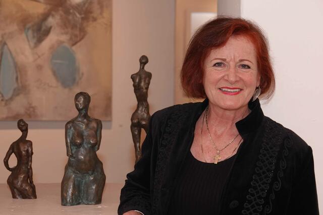Ingrid Pototschnig stellt derzeit ihre Skulpturen im Lerchhaus in Eibiswald aus. | Foto: KK