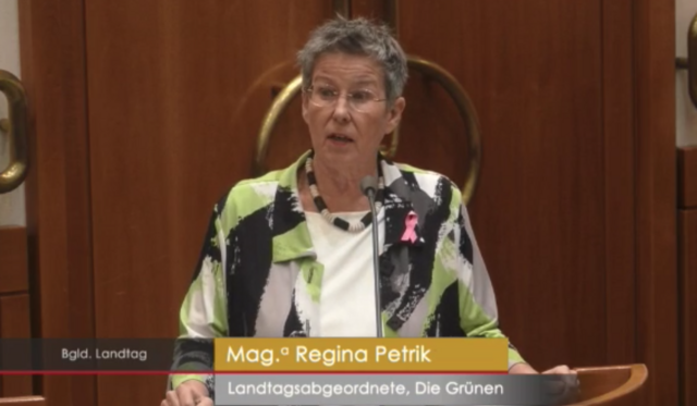 Regina Petrik (Grüne) fordert legale Fluchtwege. | Foto: screenshot / Landtag