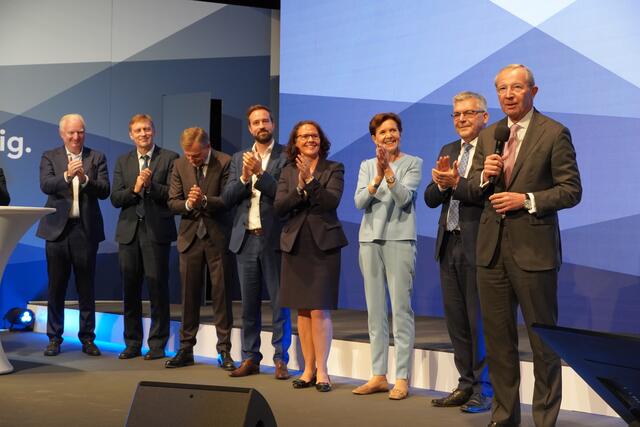 Landeshauptmann Wilfried Haslauer, wurde zum Landesobmann wiedergewählt mit 99,7 Prozent (eine ungültige Stimme) | Foto: Julia Hettegger