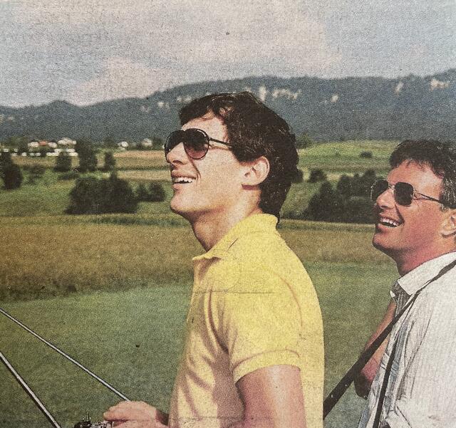 Formel1-Weltmeister Ayrton Senna war ein sehr guter Freund von Hanno Prettner.  | Foto: Bernhard Knaus