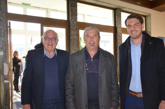 Gert Thalhammer mit den Landtagsabgeordneten Hartmut Prasch und Luca Burgstaller
