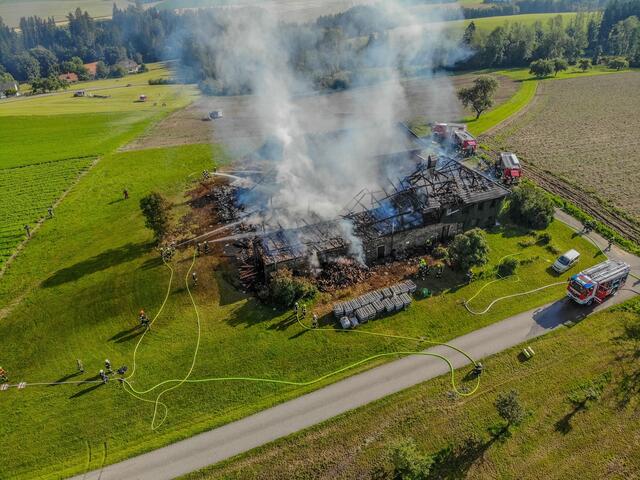 Der Bauernhof in Gramastetten-Limberg ist nicht mehr bewohnbar. | Foto: BFK UU | Phillip Prokesch