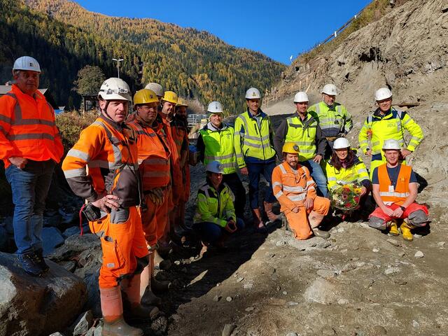 Landesrätin Sara Schaar besuchte die Baustelle des Kraftwerks Obervellach II.