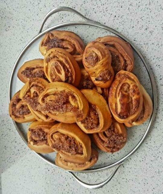 etwas hatscherte Zimtschnecken