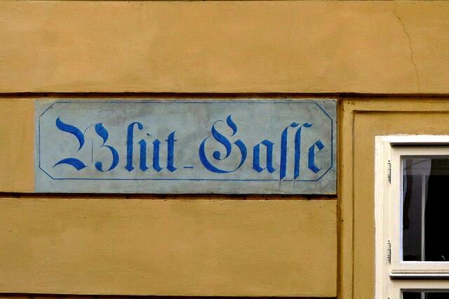 Angeblich das originale Straßenschild