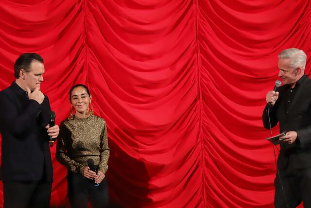 Foto: Filmlegende Matt Dilon und Regisseurin des Filmes Land of Dreams Shirin Neshat bei der Viennale 2021 Foto@Nicole Kawan