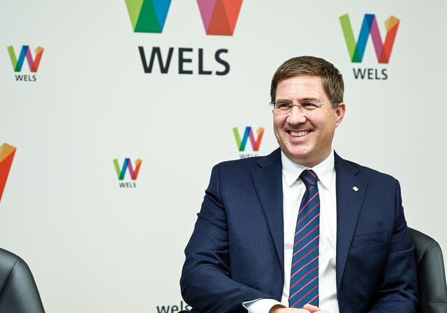 Bürgermeister Rabl skizziert sein Bild von Wels 2027. | Foto: Stadt Wels