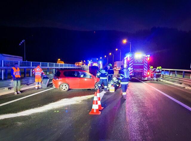 Autobahnsperre auf der A2 am 28. Oktober | Foto: FF Mooskirchen