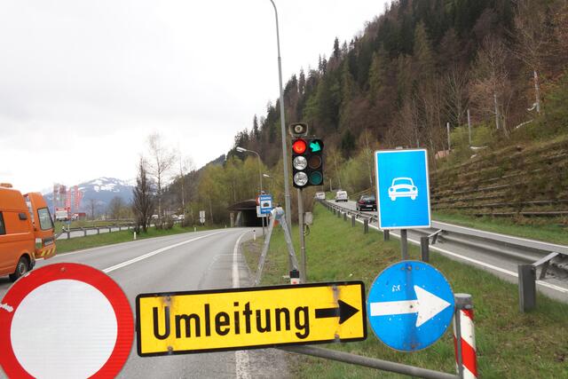 Der Schmittentunnel ist von 12. November (abends) bis 3. Dezember 2021 für den Verkehr gesperrt.
