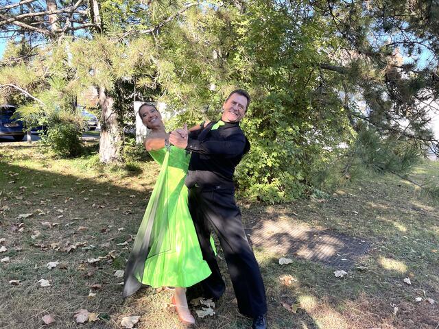 Alexandra und Andreas Christian Salusek tanzen sich an die Spitze