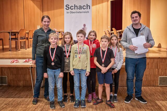 Die Jugend des Sauwaldschachclubs nahm am 23. Oktober bei der Jugendschachmeisterschaft OÖ teil. Neuer Landesmeister U-10 ist Liam Matthias. | Foto: Sauwaldschach