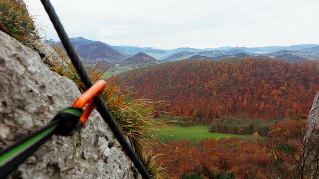 Die Aussicht im Felsen ein Genuss