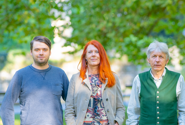 v.l.n.r.: Gemeinderat Florian Feldhofer, Vorstandsmitglied Hermine Arnold, Obmann und 2. Vizebürgermeister Thomas Matzer (alle SÖG - Die St. Ruprechter Grünen) | Foto: Grüne Steiermark