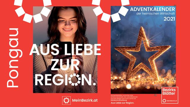 Jeden Tag eine kleine Überraschung - mit dem Pongauer Adventkalender der RegionalMedien Salzburg.