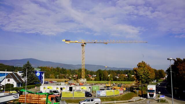Direkt neben der B76 in Deutschlandsberg steht aktuelle diese Baustelle. | Foto: Michl