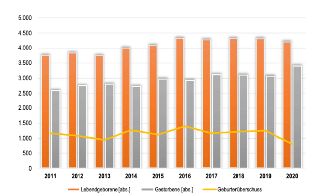 Auszug Bevölkerungsstatistik Vorarlberg (Geburten)