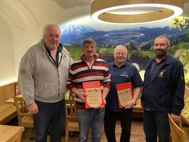 BSB Wolfgang Bauer, Josef Haider und Manfred Leitinger, Leiter des Verwaltungsdienstes Florian Kammerhuber. | Foto: BFK Amstetten