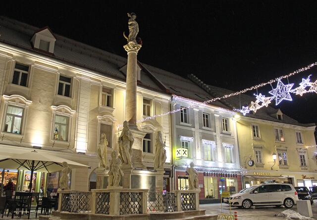 An den Samstagen und Sonntagen im Advent bleibt der Hohe Platz autofrei. | Foto: Stadtgemeinde Wolfsberg