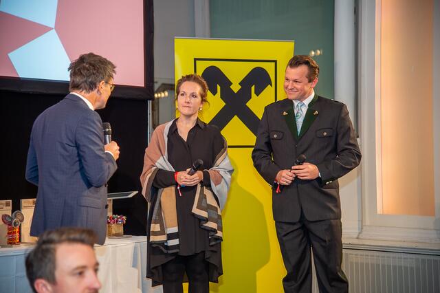 Moderator Franz Neger im Gespräch mit Margot Hohl (Styria) und Georg Doppelhofer (RegionalMedien Steiermark) | Foto: Foto Jörgler