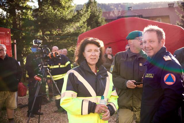 BH-Chefin Alexandra Grabner-Fritz war beim Brand am Mittagstein persönlich vor Ort.