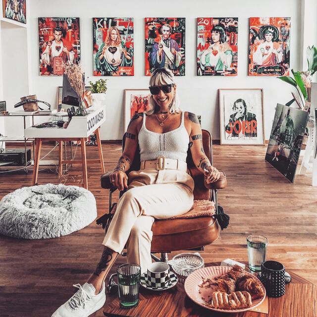 Die Künstlerin hat sich auf Popart konzentriert.  | Foto: Coco Wasabi 